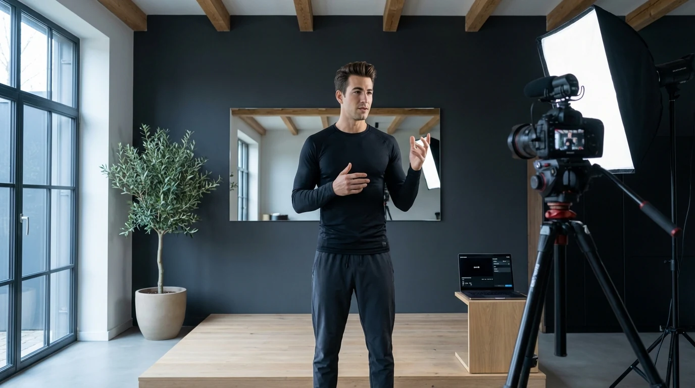 Coach James moderiert eine Live-Class für Hospitality-Mitarbeitende